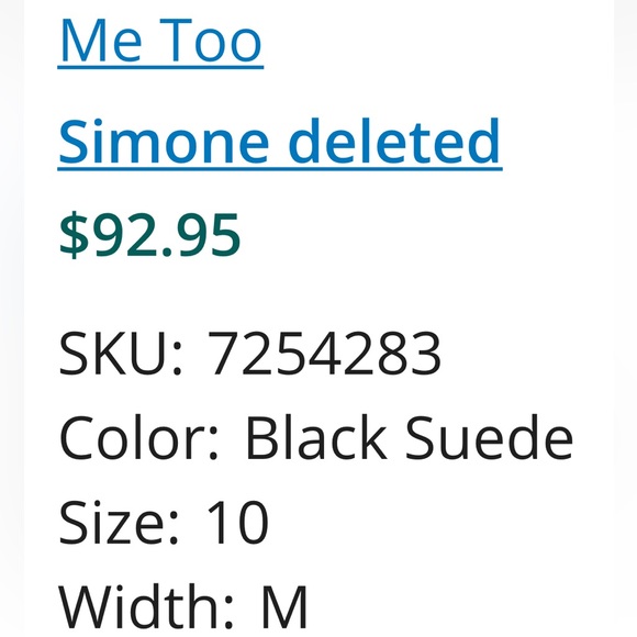 Vintage Me Too Simone deleted Black Suede 10 Clog with box - Picture 11 of 11